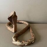 Articulated wooden snake