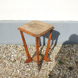 Old art deco style wooden pedestal table