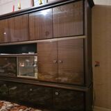 Large lacquered wooden sideboard from the 80s