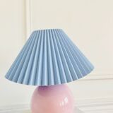 Vintage pleated lampshade ball lamp