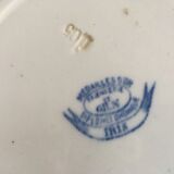 Gien Iris 19th-19th-seeded flower and dragonfly dish