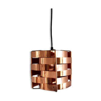 Copper 'Mars' pendant lamp by Max Sauze, France 1970's