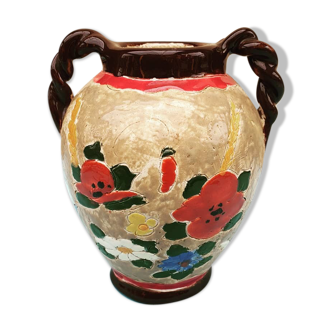Vallauris ceramic vase signed Maunier