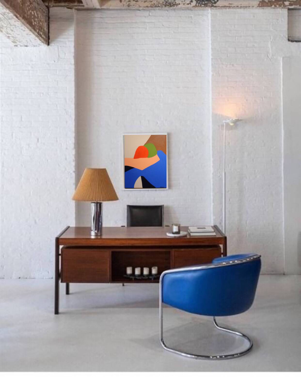 Figurative painting on stretched canvas "in your arms" by Bodasca