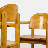 Vintage pine dining chairs by Rainer Daumiller for Hirtshals Sawmill, Denmark 70s