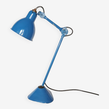 RAVEL articulated lamp, model 205 blue, Bernard Albin Gras, Clamart, France, 1932
