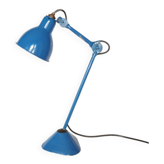 Lampe articulée RAVEL, modèle 205 bleu, Bernard Albin Gras, Clamart, France, 1932