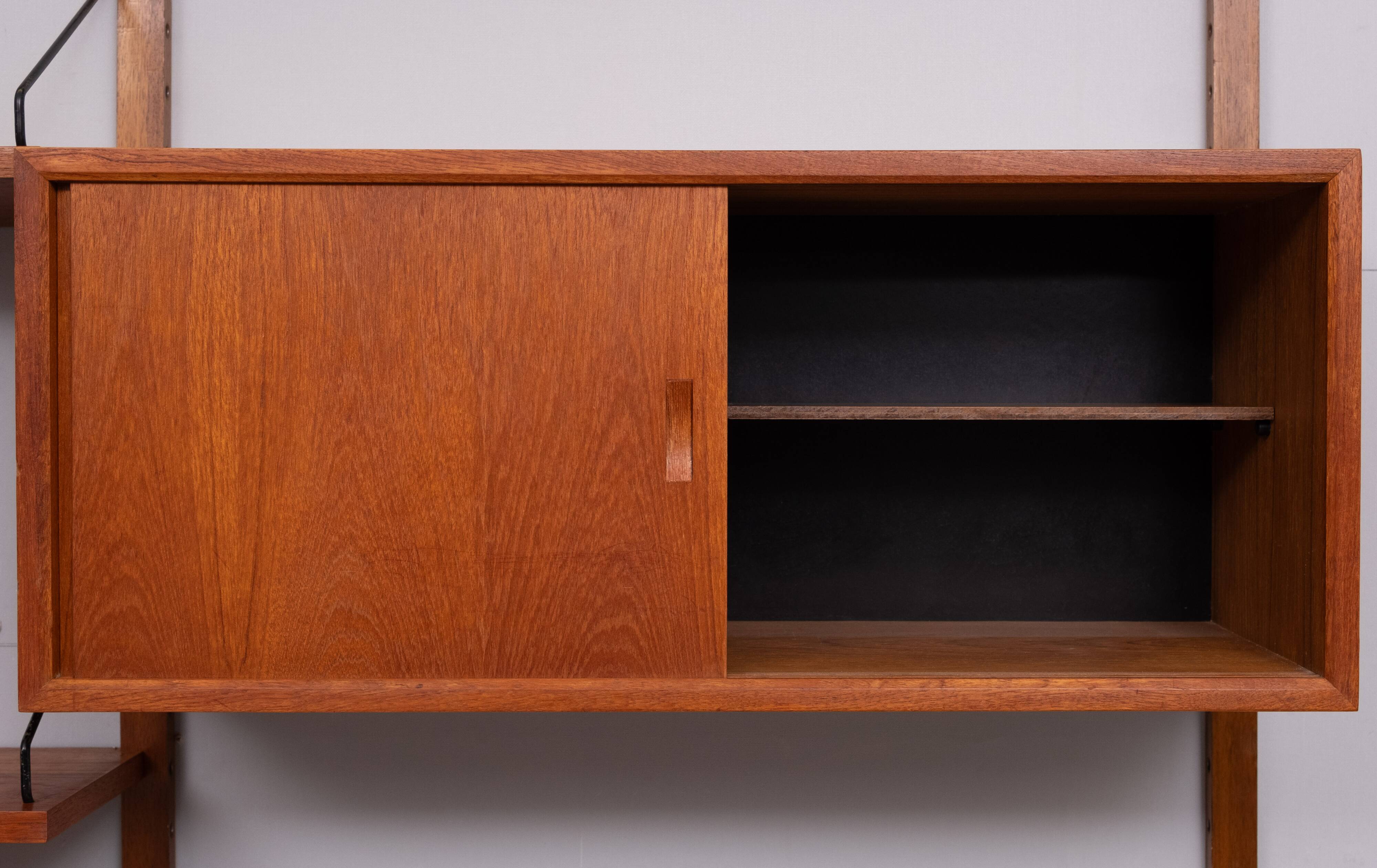 Royal Modular Wall System in Teak by Poul Cadovius Denmark