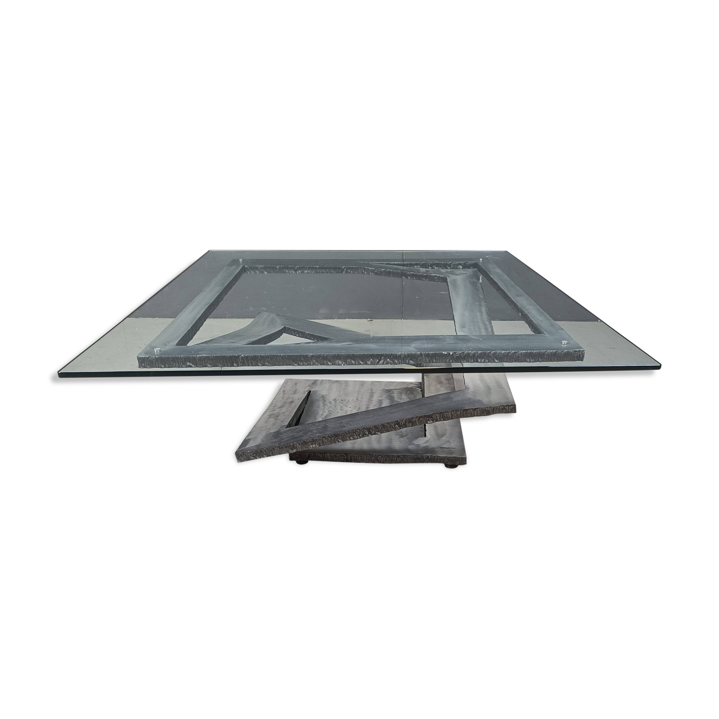 Fleur de Fer coffee table by Maurice Barilone, 1980s