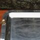 GUY DEGRENNE Serving Tray – Stainless Steel & Brass Handles – France