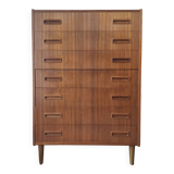 Danish teak chest of drawers by Borge Dam, 1960s