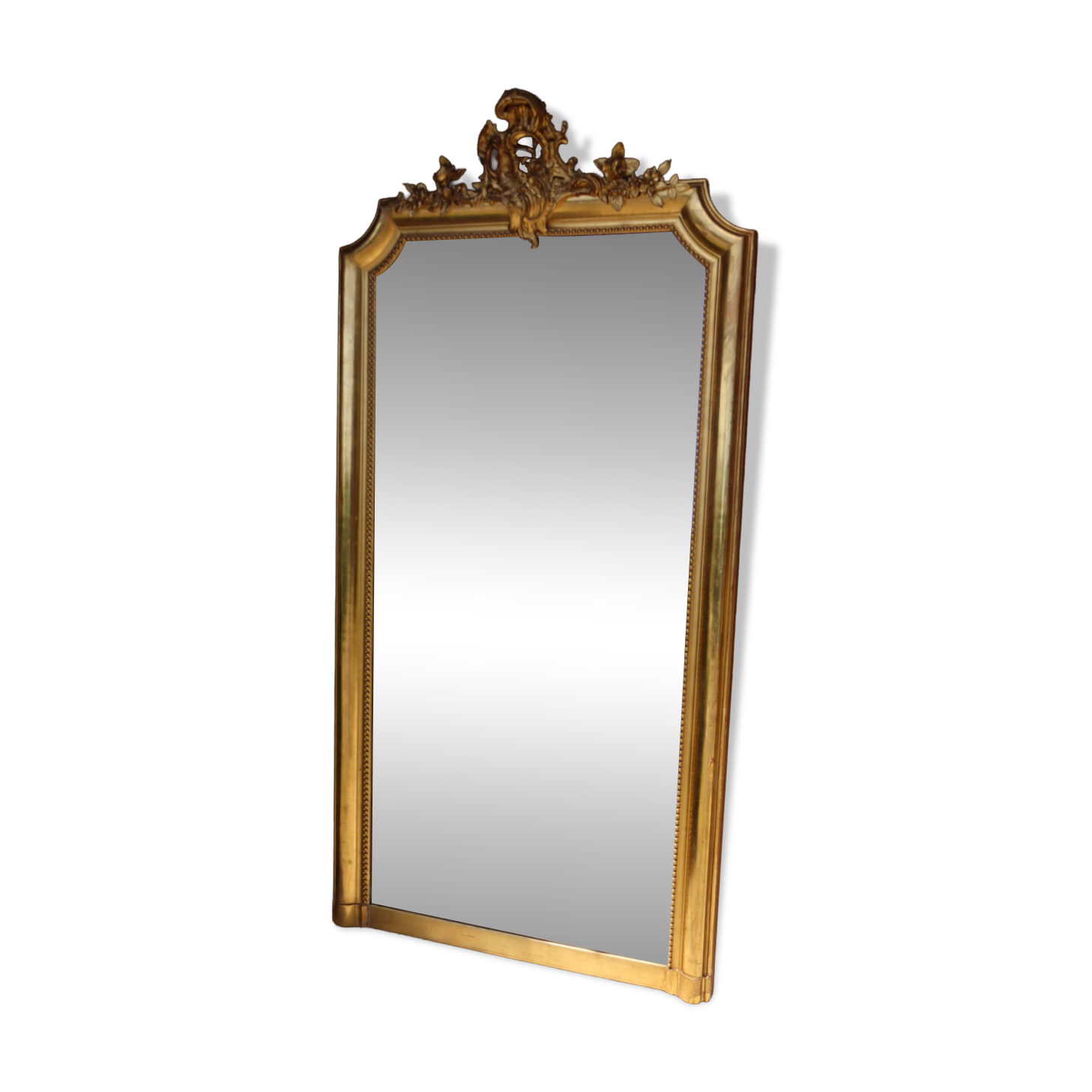 Large gold mirror in Louis XV style