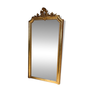 Grand miroir doré style