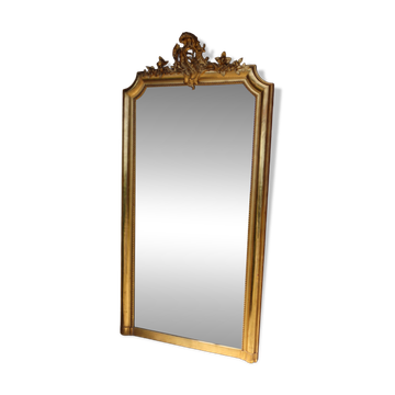 Grand miroir doré style Louis XV