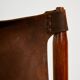 Hungarian calf leather lounge chair