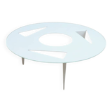 Ulyssimo minimal round coffee table by U. Müller Reisser 1990s