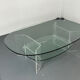 Space Age Italian modern Glass and Perspex Coffee Table, 1990s