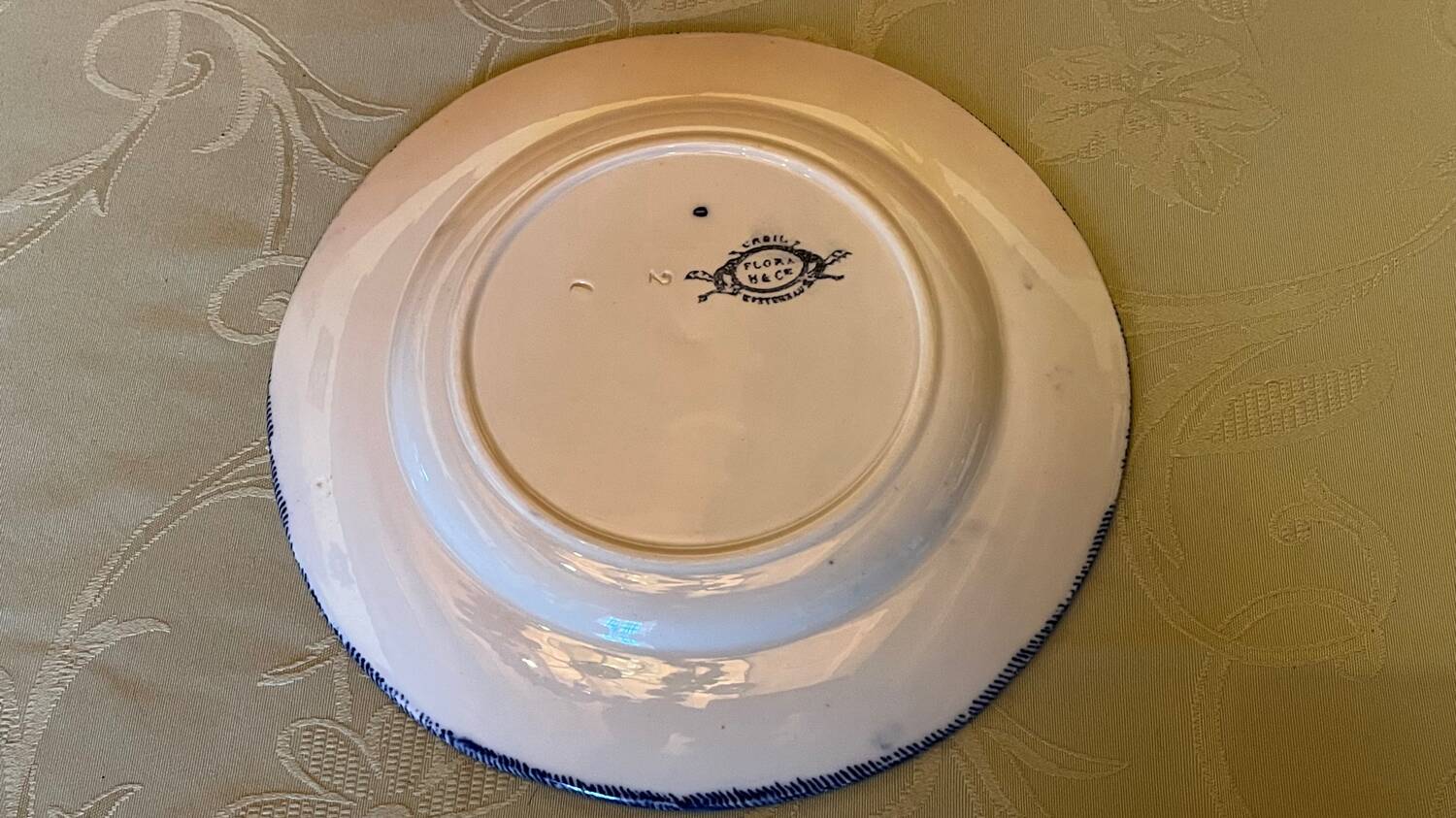 Lot de 4 assiettes  plates Creil Montereau vintage