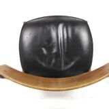 Set of 6 leather chairs, FDB Møbler, Denmark, 1960s