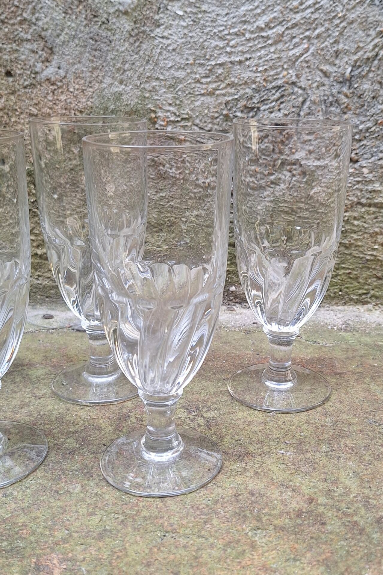 Set of 6 absinthe glasses