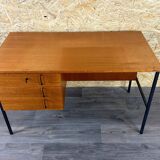 60s 70s teak desk by Günter Renkel for Rego Mobile Germany