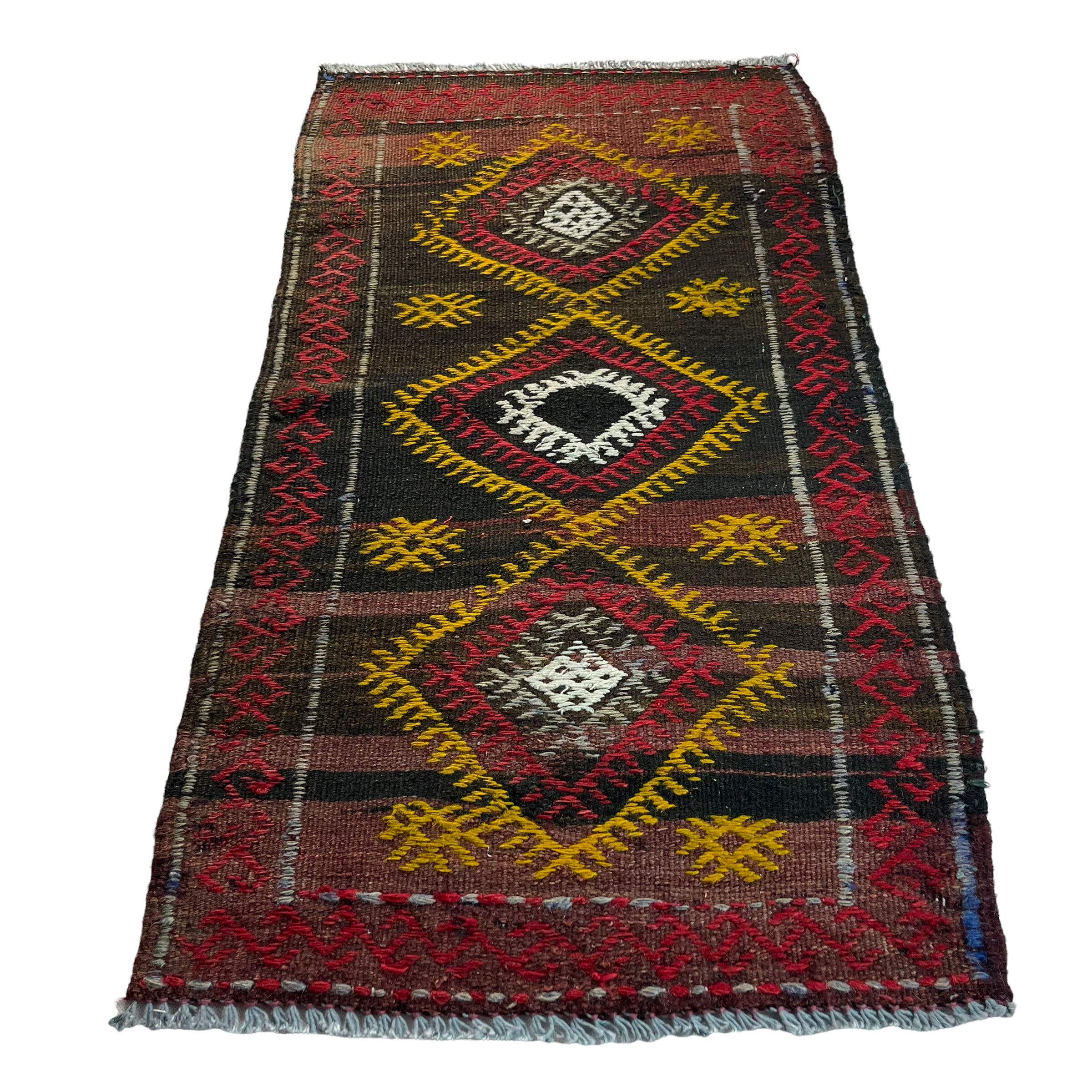 Vintage turkish kilim rug 96 x 50 cm