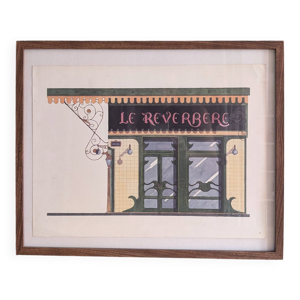 Lithographie ''Le Réverbère''