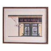 Lithographie "Le Réverbère" – Catherine d'Ortoli
