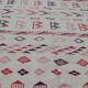 Traditional Berber multicolored white carpet  208x127cm