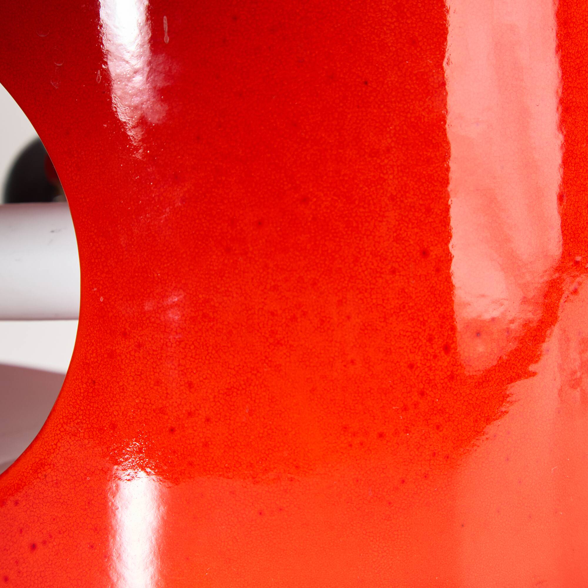 Perdomello 70 Orange Ceramic Table Lamp, 1970s