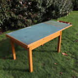 Old green extendable kitchen table