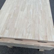 Extendable farmhouse table with renovated solid wood flaps 140-200cm