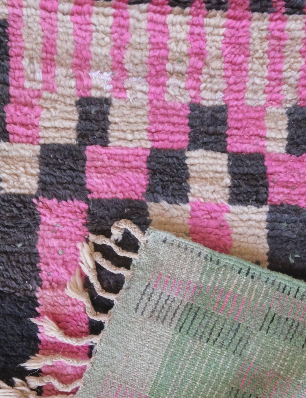 Pink Runner Rug - 354 x 83 cm