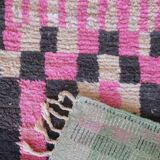 Pink Runner Rug - 354 x 83 cm