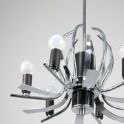 Lustre vintage en forme de cygne chromé, années 70