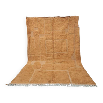 Large Beni Ouarain Berber rug terracotta 300x200 cm – Handcrafted wool