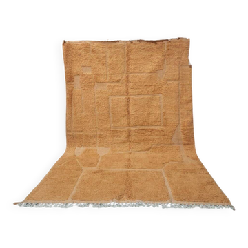 Grand tapis berbère Beni Ouarain terracotta 300x200 cm – Laine fait main