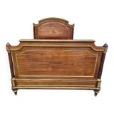 Napoleon bed in mahogany and gilded brass, Empire style