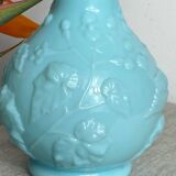 Blue opaline vase