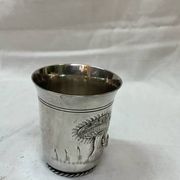 Timbale en metal argenté