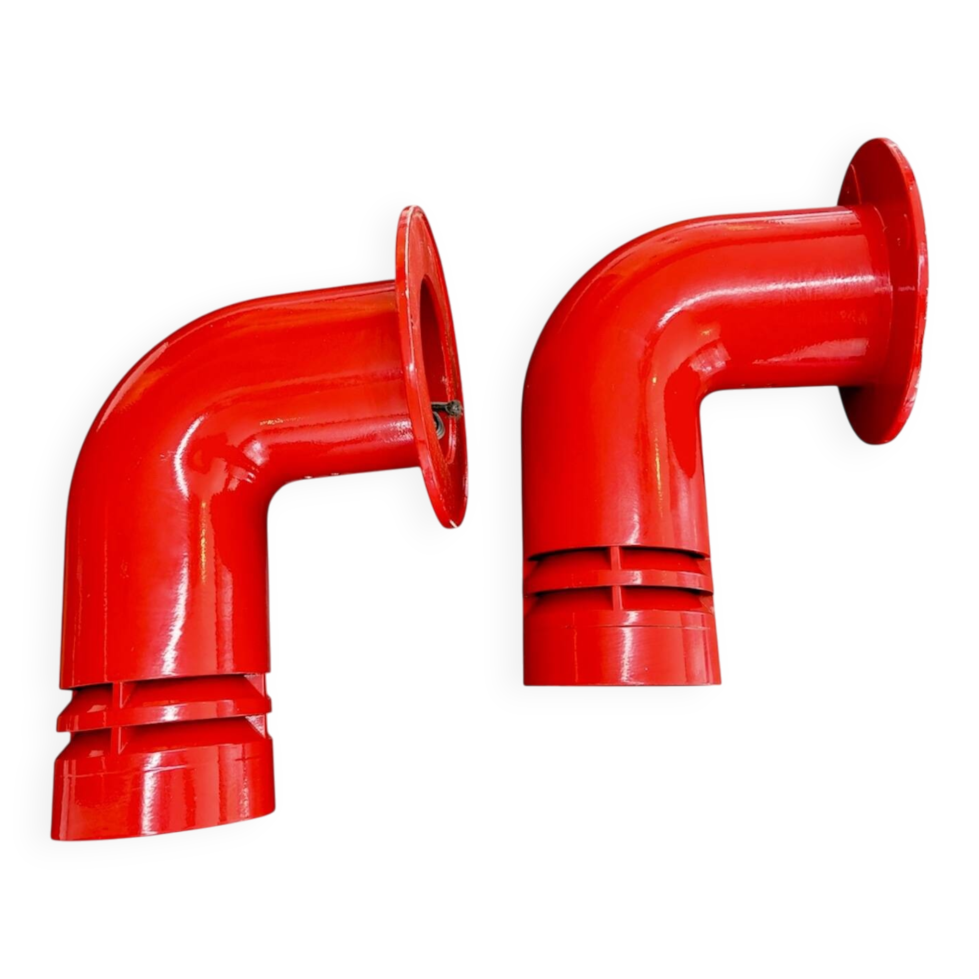 Pair of vintage Nordisk solar pipeline wall lights by Ole Plaess Jorgensen