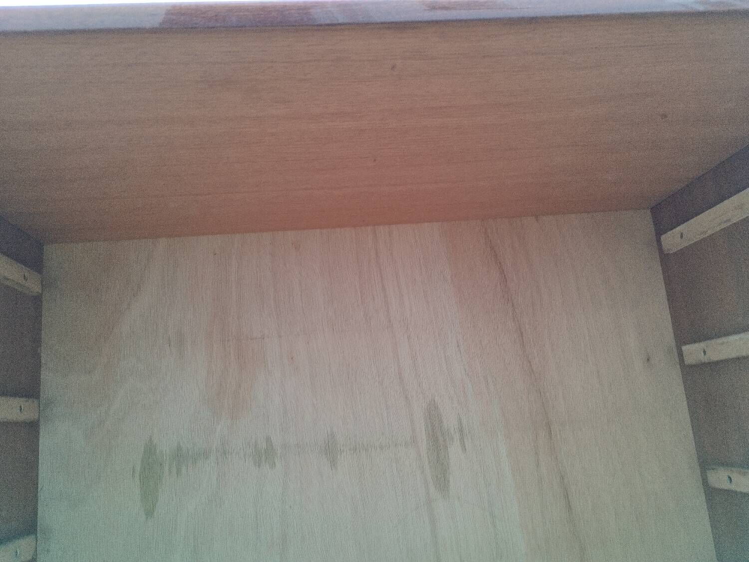 Old vintage chest of drawers with compass foot