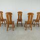 Set de 5 chaises de salle à manger par Depuydt Belgique années 1960