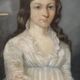 Old pastel portrait on canvas of a young noble, signed and dated 1899 on the back, gilt frame.