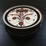Set of 5 signed plates