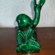 Saint Clement earthenware ashtray representing 1 doe signed Green