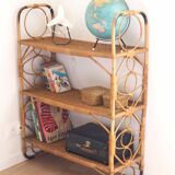 Rattan bookcase