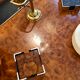 Table basse loupe d’orme circa 1970