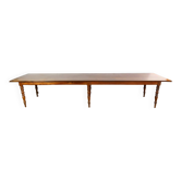 Important Community Table in Oak and Walnut – Late 19th Century