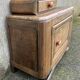 Art Deco bedside table, oak, moustache legs, 1930s